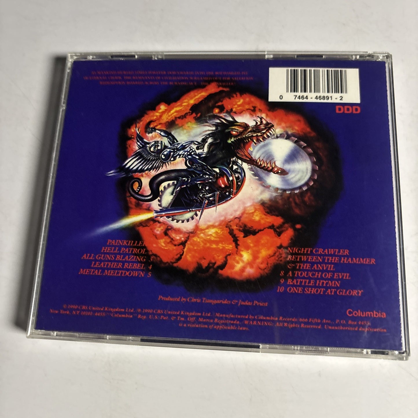 Judas Priest – Painkiller (CD, 1990)  US CK 46891