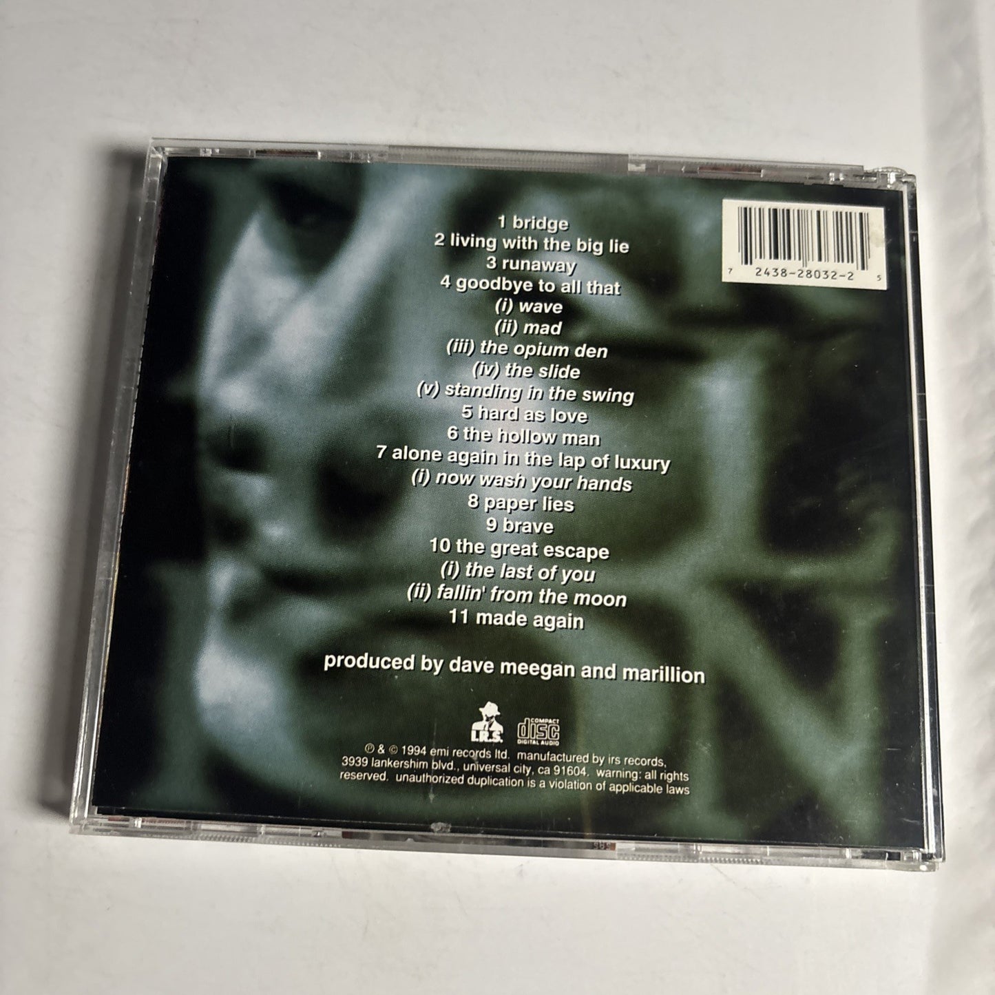 Marillion – Brave (CD, 1994) Europe 7243 8 28032 2 5