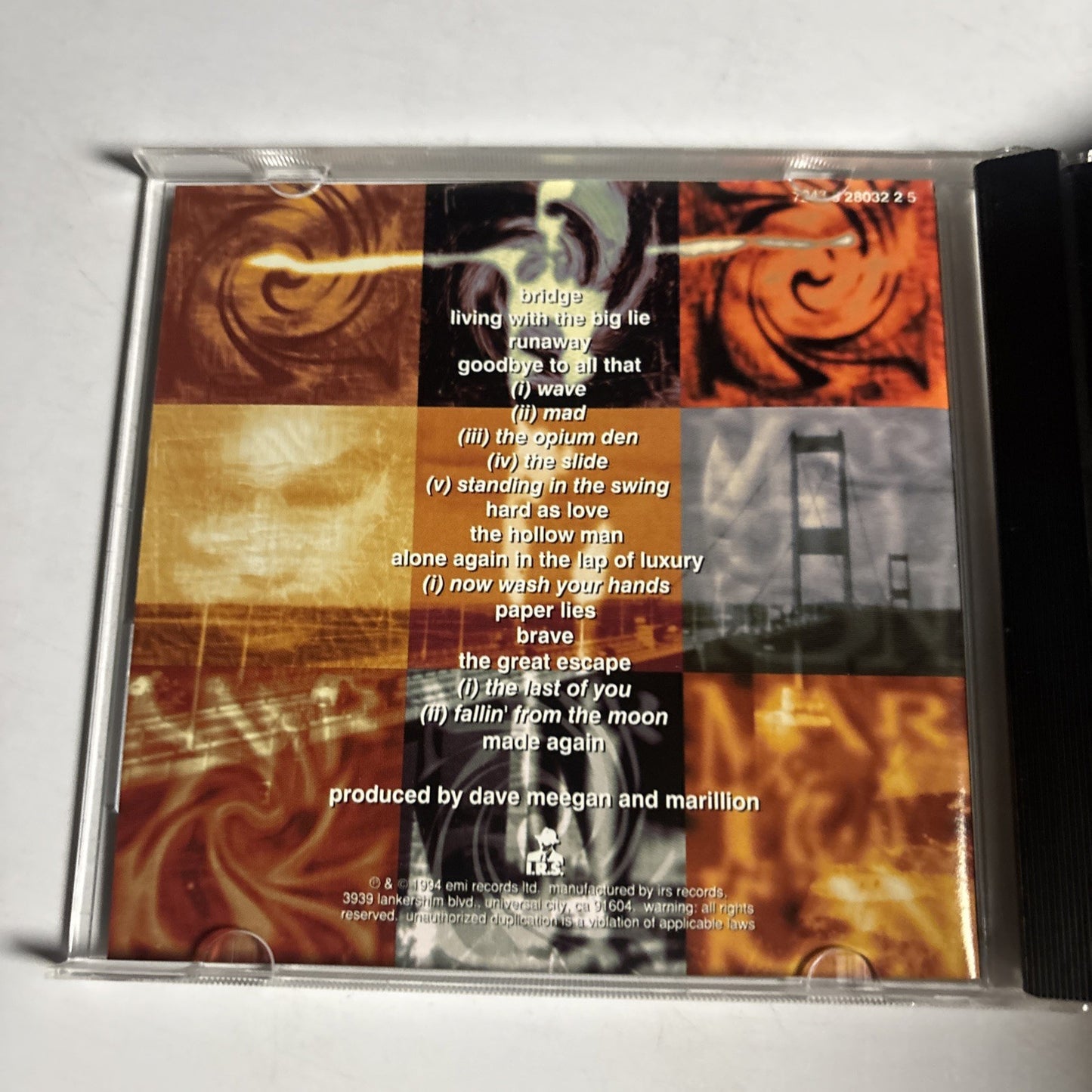 Marillion – Brave (CD, 1994) Europe 7243 8 28032 2 5