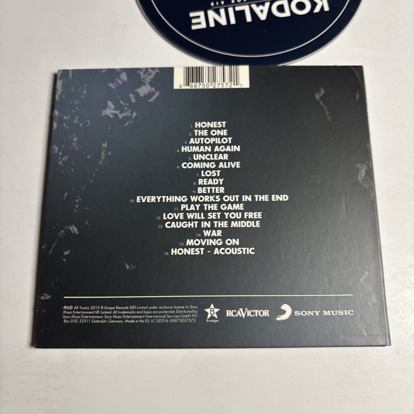 Kodaline – Coming Up For Air (CD, 2015) Europe Digipak 88875027572