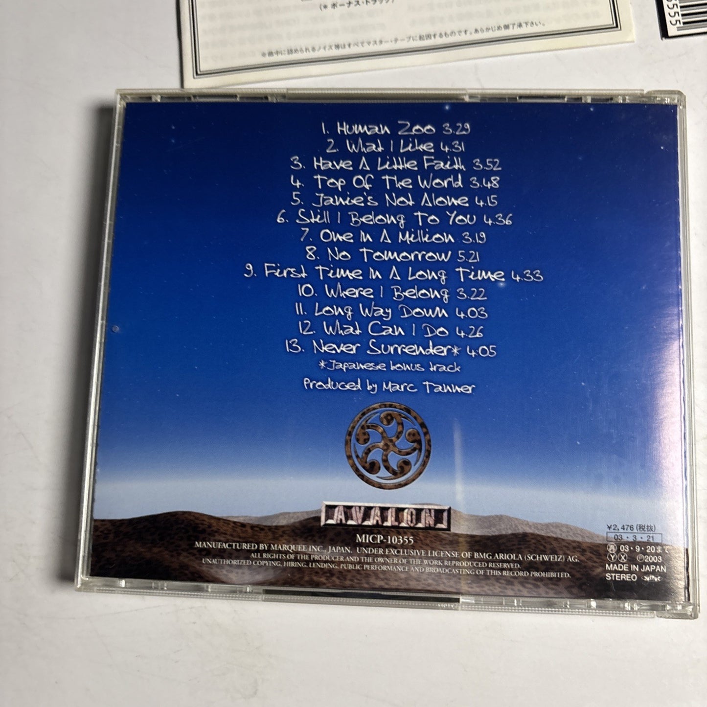 Gotthard – Human Zoo (CD, 2003) Japan Bonus Track Obi MICP-10355