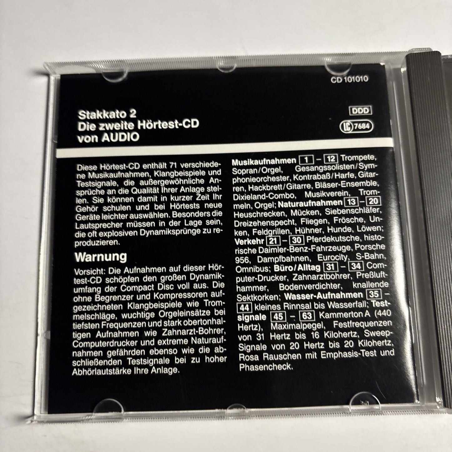 Various – Stakkato 2 (CD, 1988) Germany CD 101010