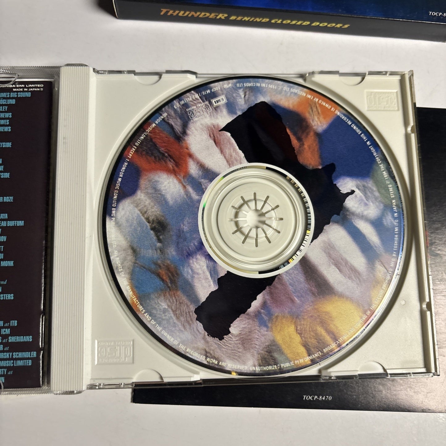 Thunder – Behind Closed Doors (CD, 1995) Japan obi TOCP-8470