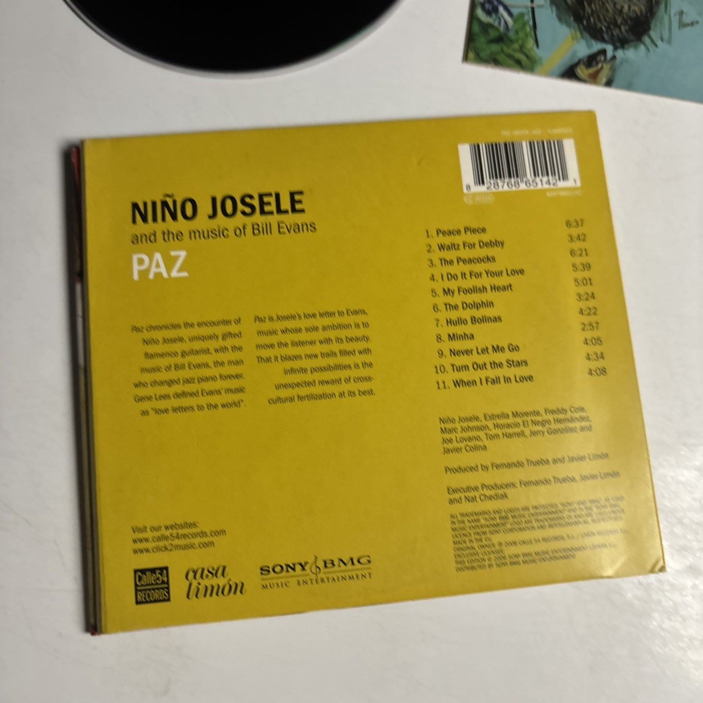 Niño Josele – Paz (CD, 2006) Spain 82876865142