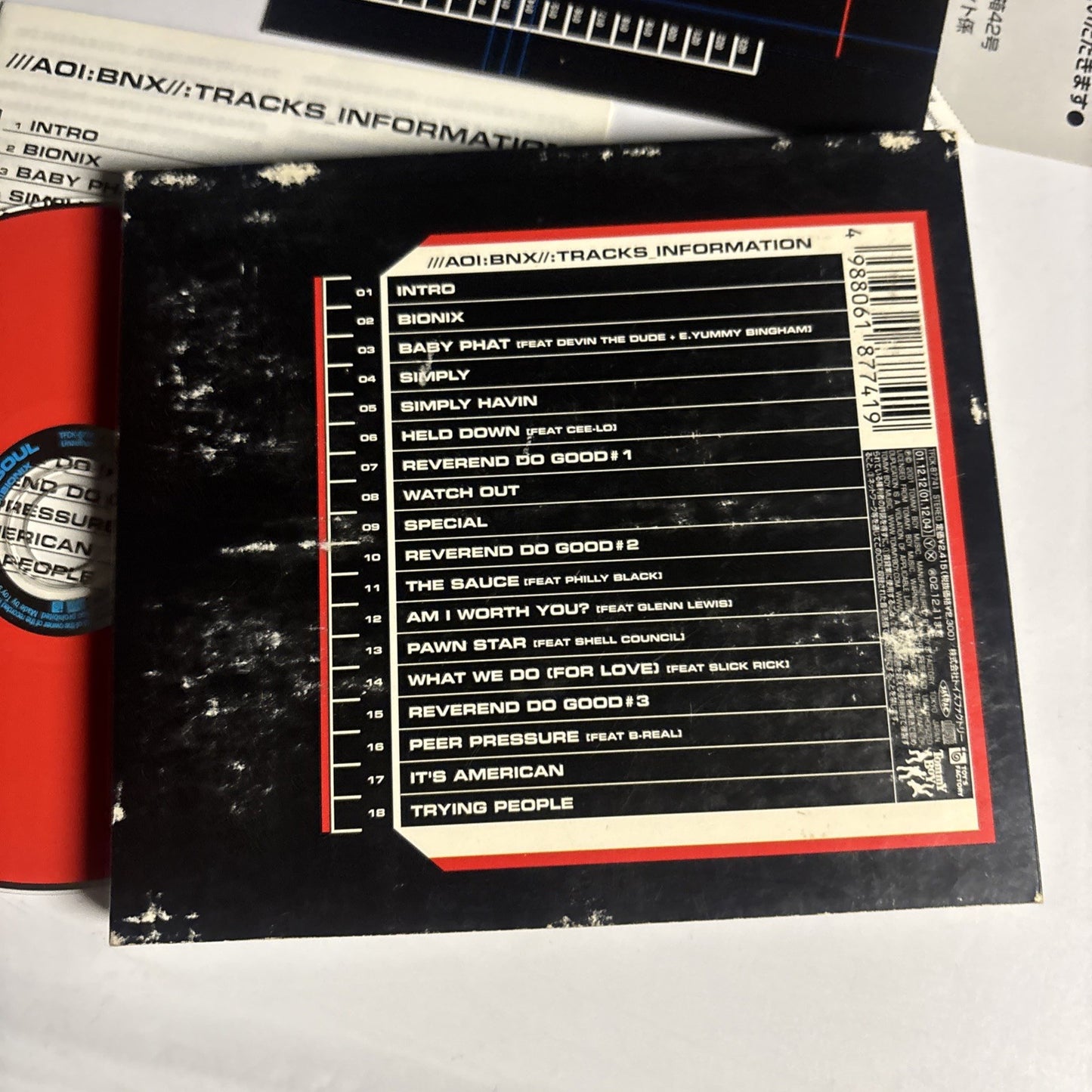 De La Soul – AOI: Bionix (CD, 2001) Japan TFCK-87741