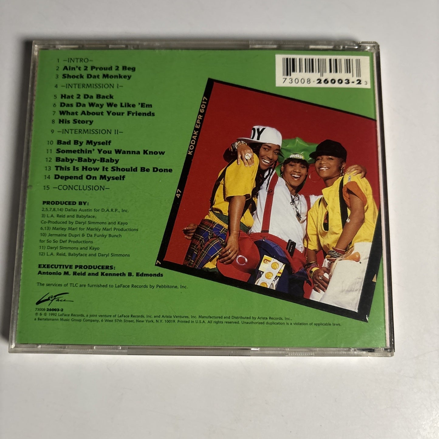TLC – Ooooooohhh...On The TLC Tip (CD, 1992) US 73008-26003-2