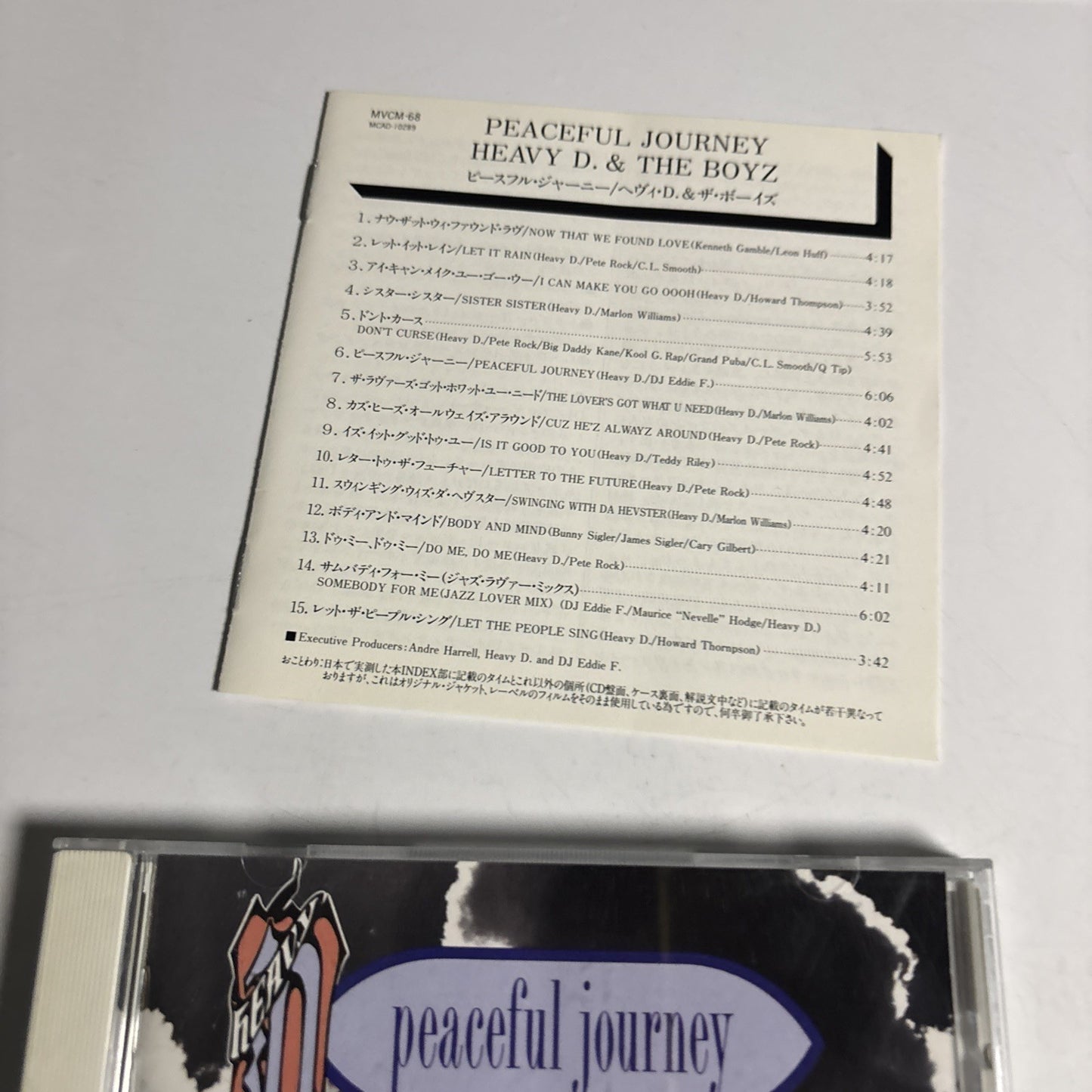 Heavy D. & The Boyz – Peaceful Journey (CD, 1991) Japan MVCM-68