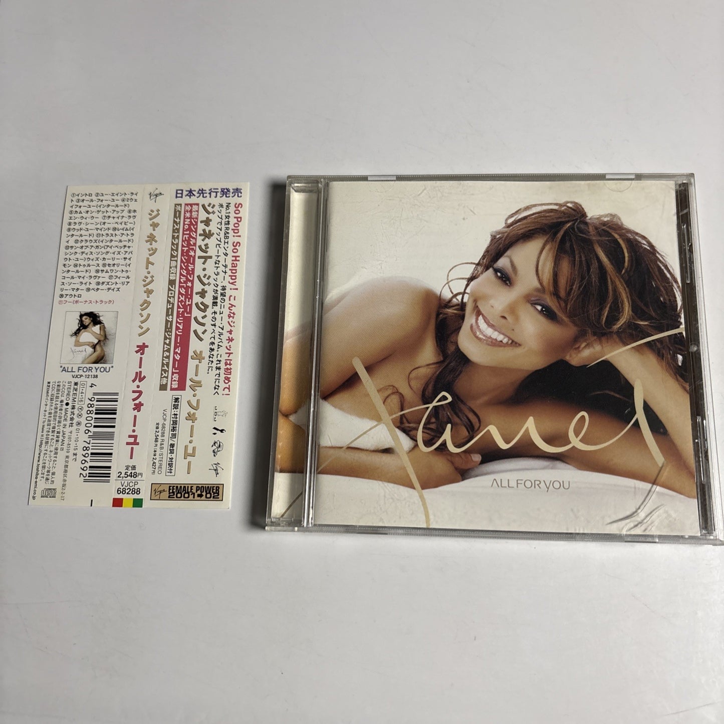 Janet Jackson – All For You (CD, 2001)  Japan Bonus Track Obi VJCP-68288