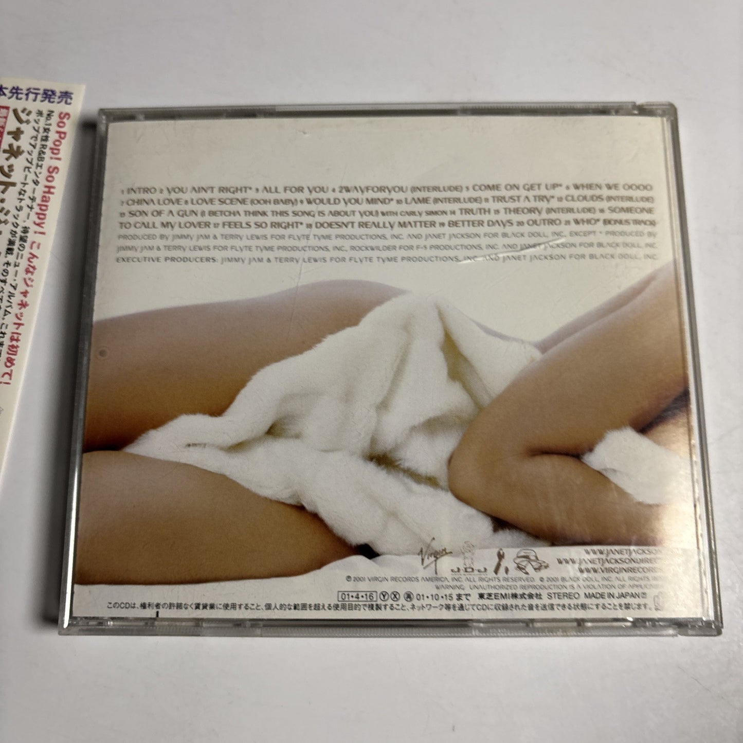 Janet Jackson – All For You (CD, 2001)  Japan Bonus Track Obi VJCP-68288