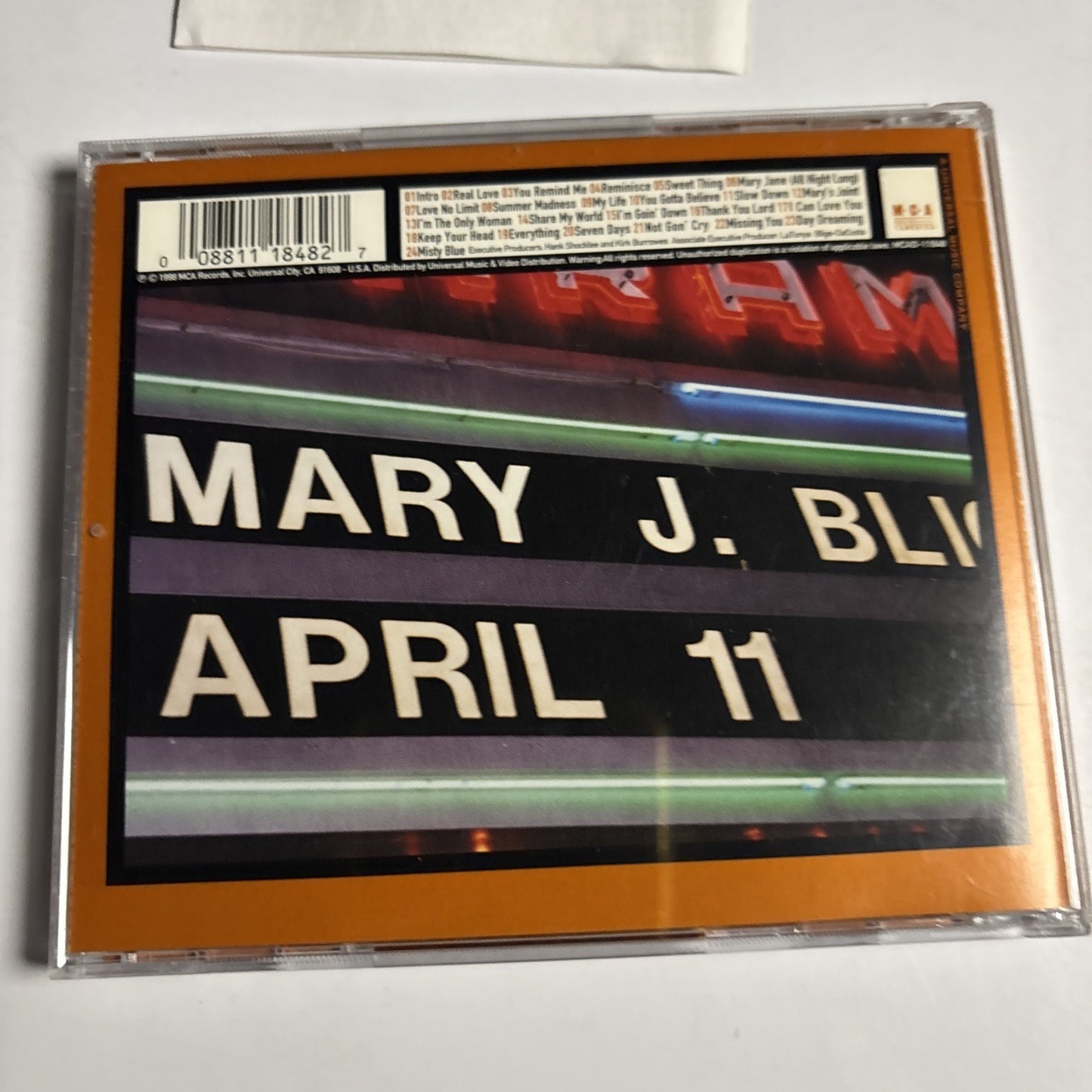 Mary J. Blige – The Tour (CD 1998) US MCAD-11848