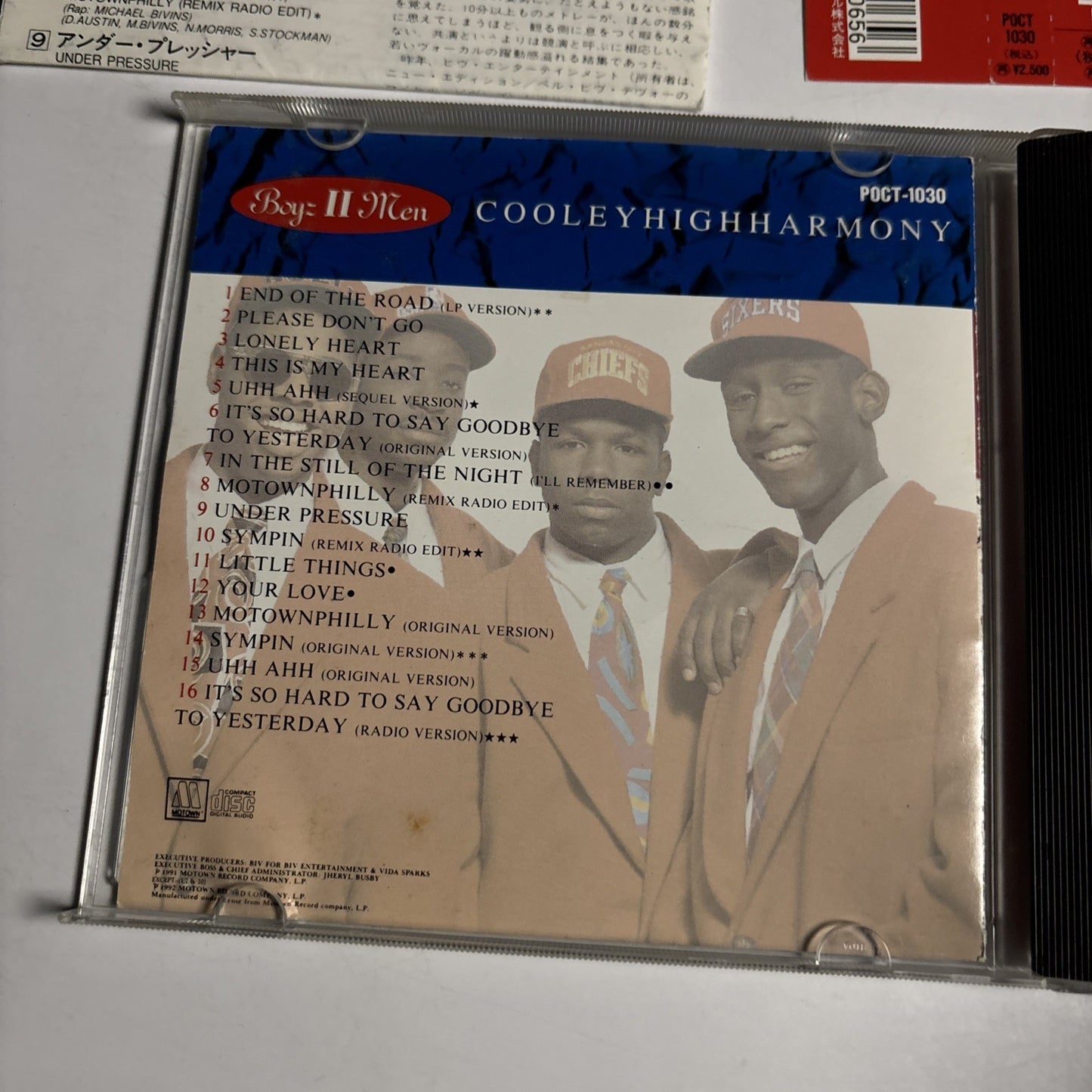 Boyz II Men – Cooleyhighharmony (CD, 1993) Japan obi POCT-1030