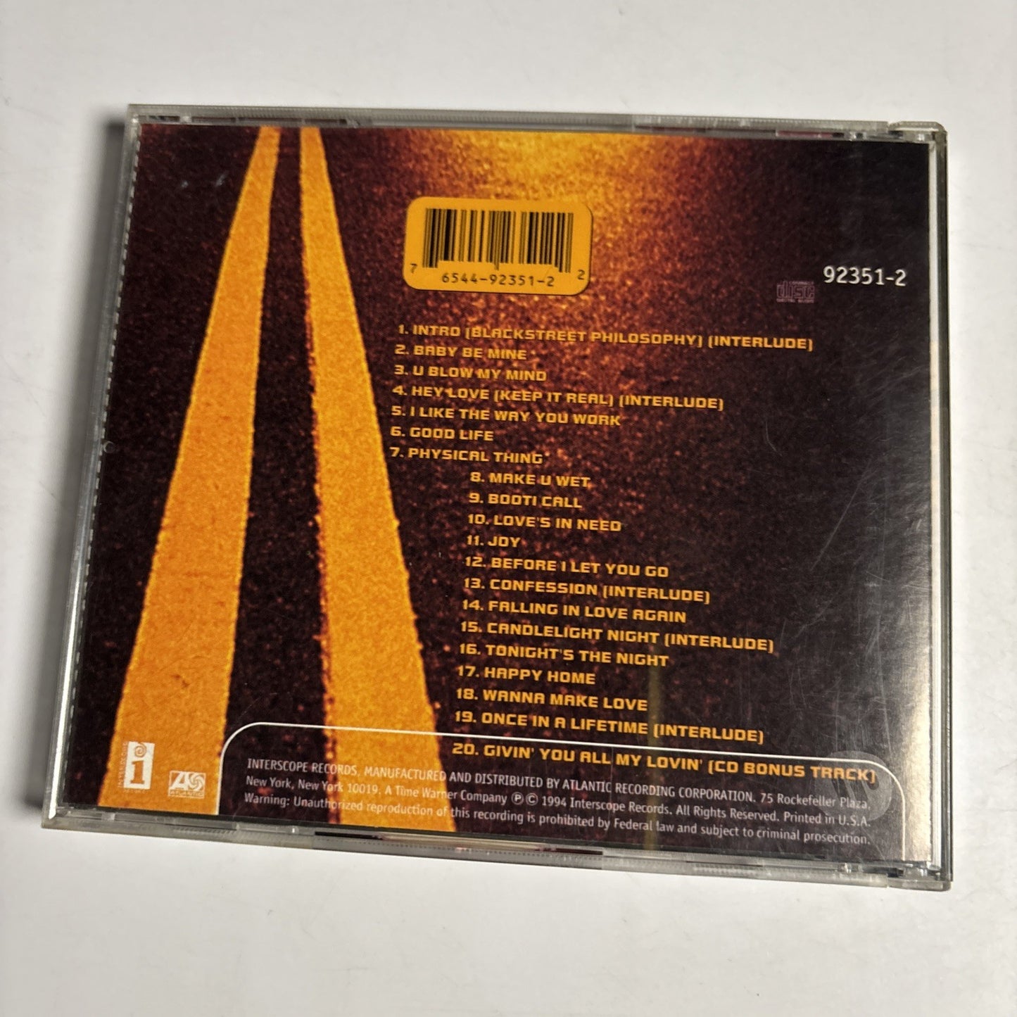 Blackstreet – Blackstreet (CD, 1994) US 92351-2