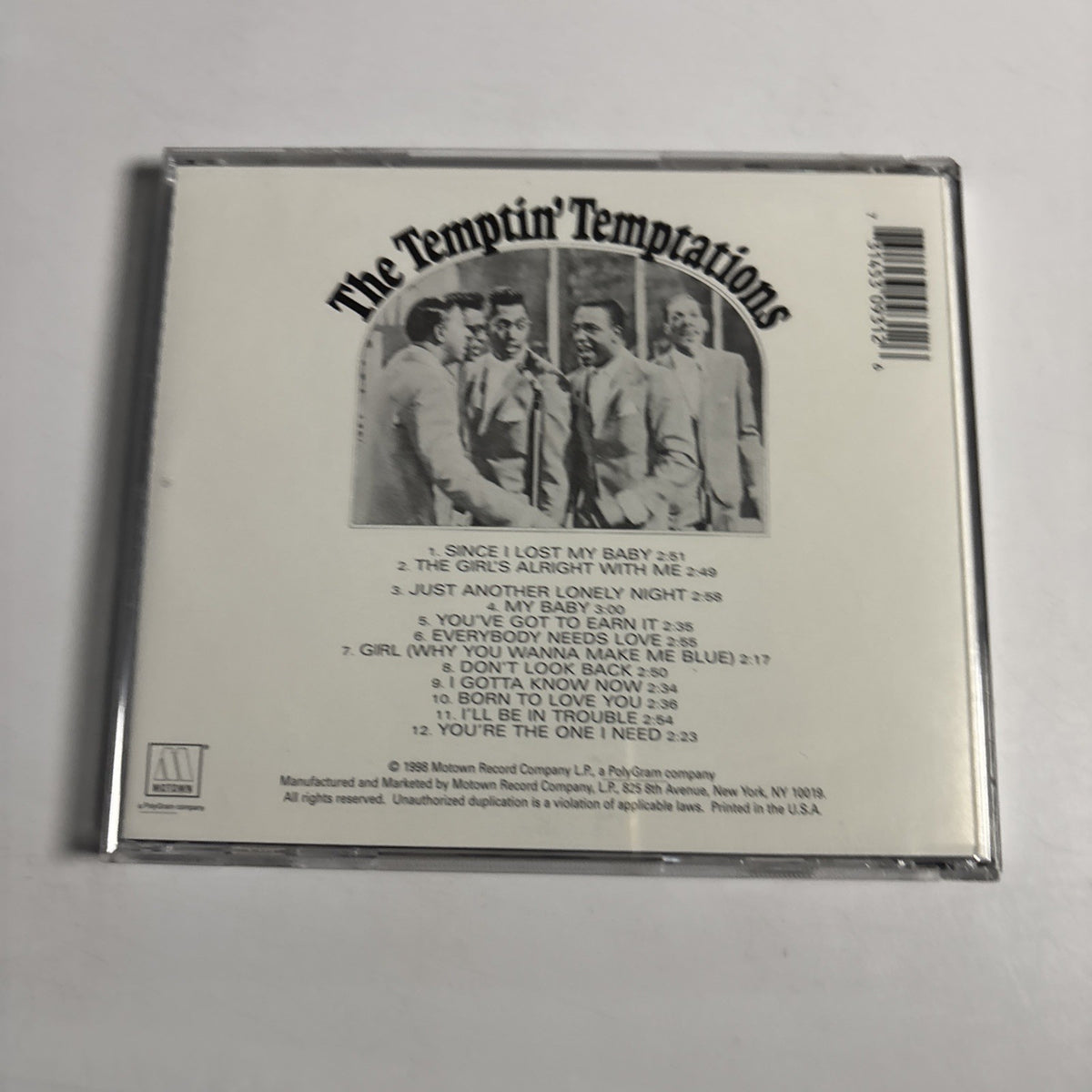 Temptationscd The Temptations – The Temptin' Temptations (CD, 1998) US 314530931-2 ...