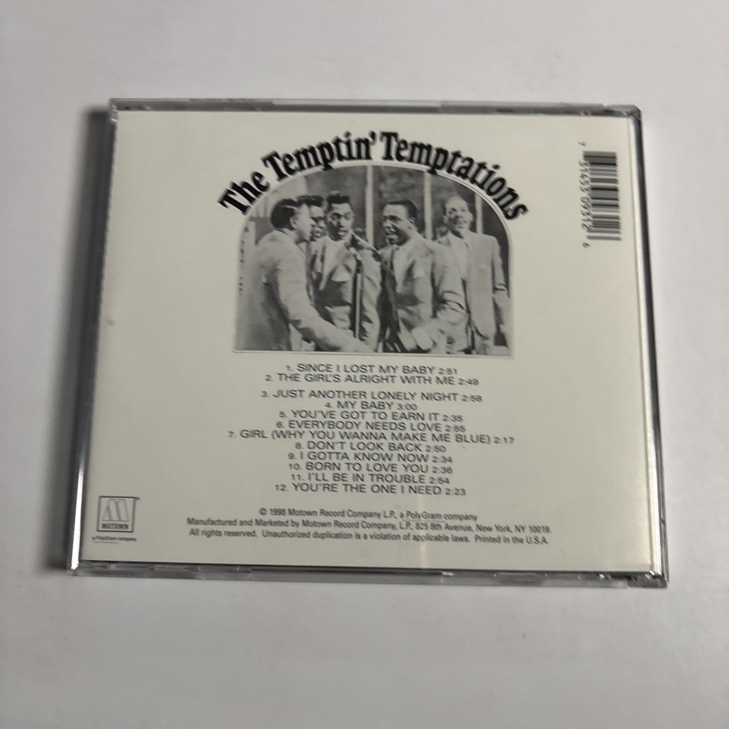 The Temptations – The Temptin' Temptations (CD, 1998) US 314530931-2