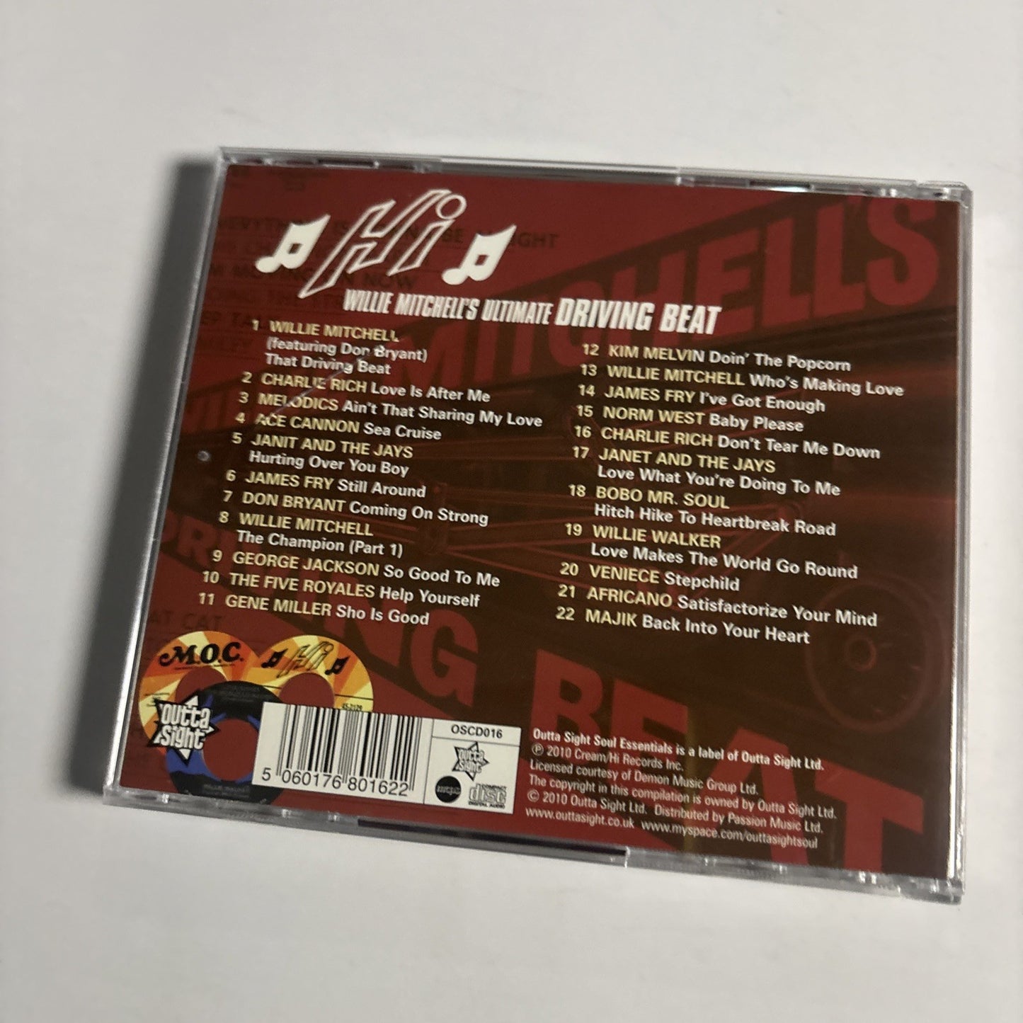 Say Hi To Northern Soul [Willie Mitchell's Ultimate Driving Beat] (CD, 2010) UK