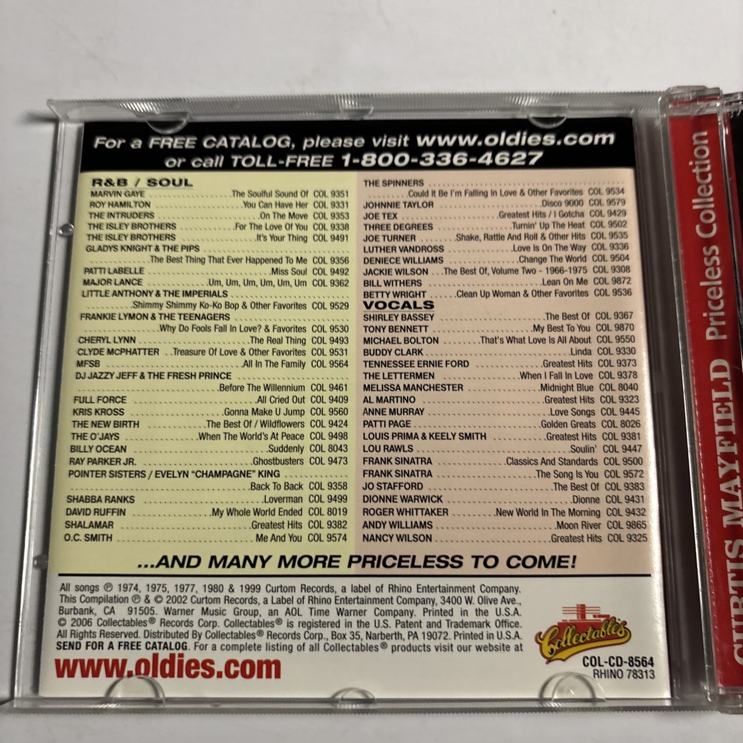 Curtis Mayfield – Gospel Greats (CD, 2002)