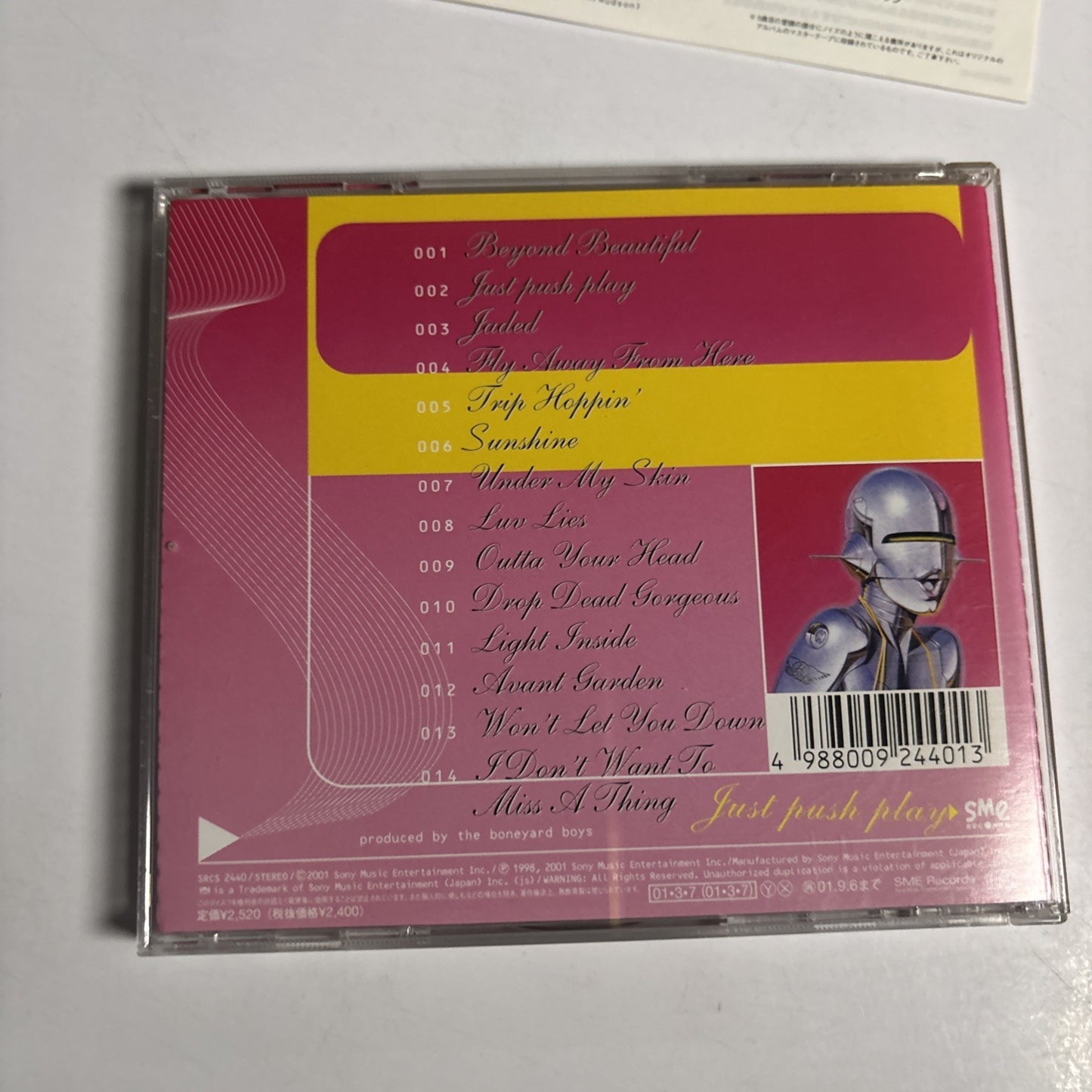 Aerosmith – Just Push Play (CD 2001) Japan SRCS 2440