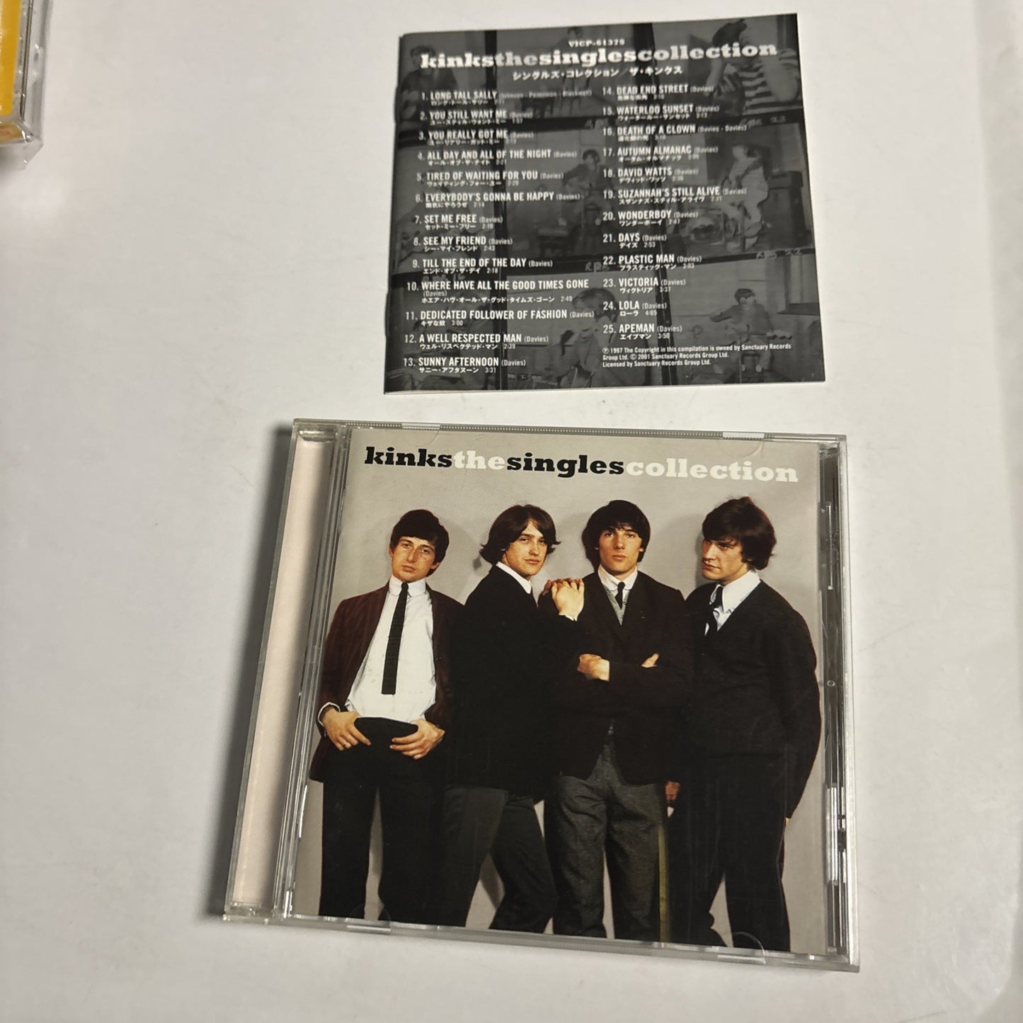 The Kinks – The Singles Collection (CD, 2001) Japan VICP-61375