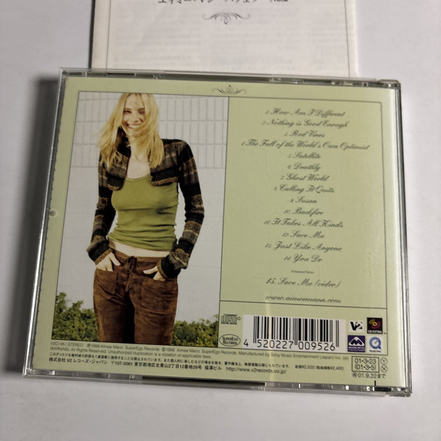 Aimee Mann – Bachelor No 2 - Or, The Last Remains Of The Dodo (CD, 2001) Japan