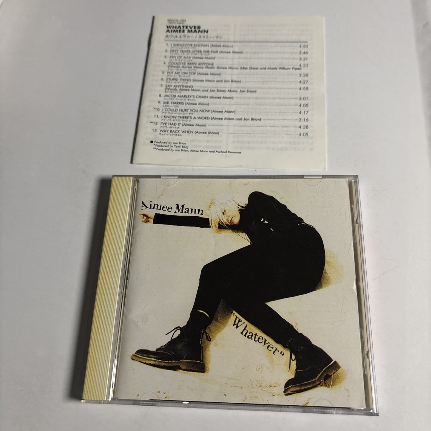 Aimee Mann – Whatever (CD, 1993) Japan BVCP-638
