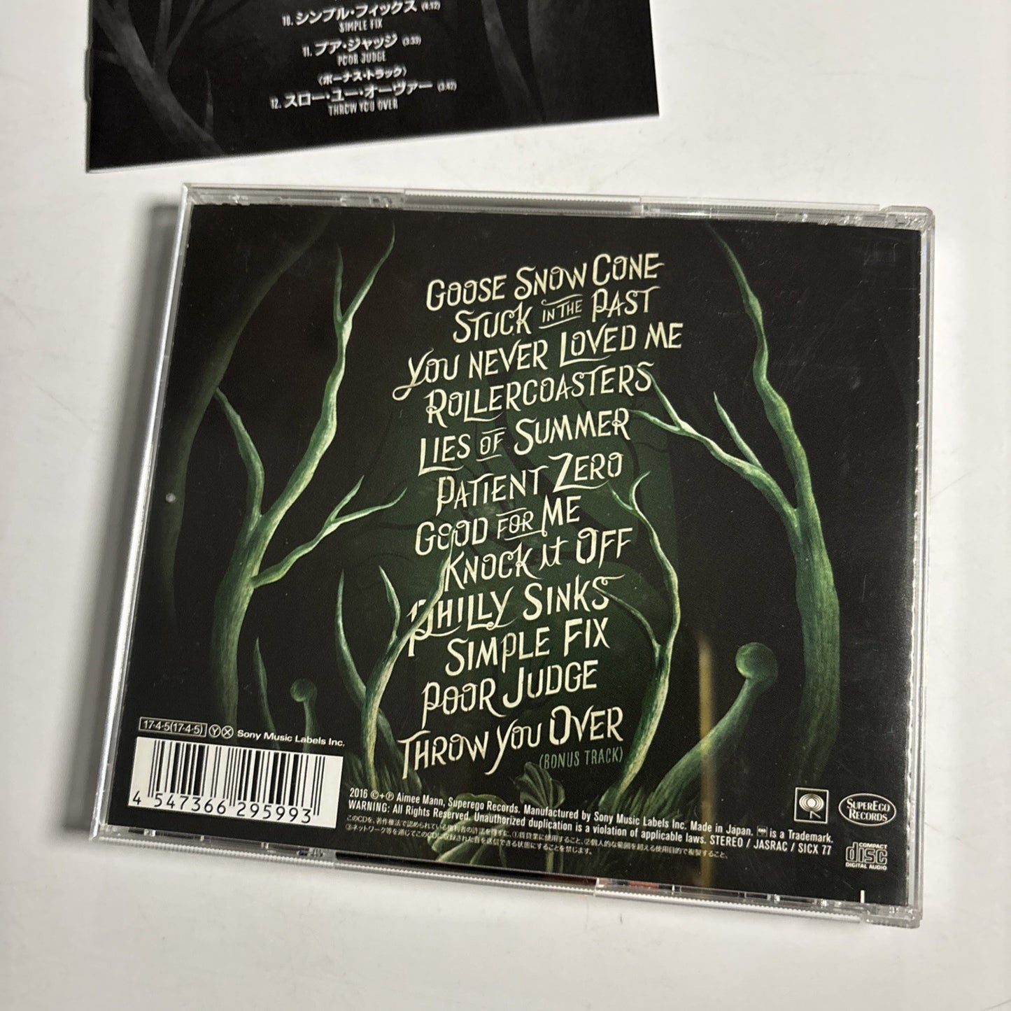 Aimee Mann – Mental Illness (CD, 2017) Japan Bonus Track SICX-77