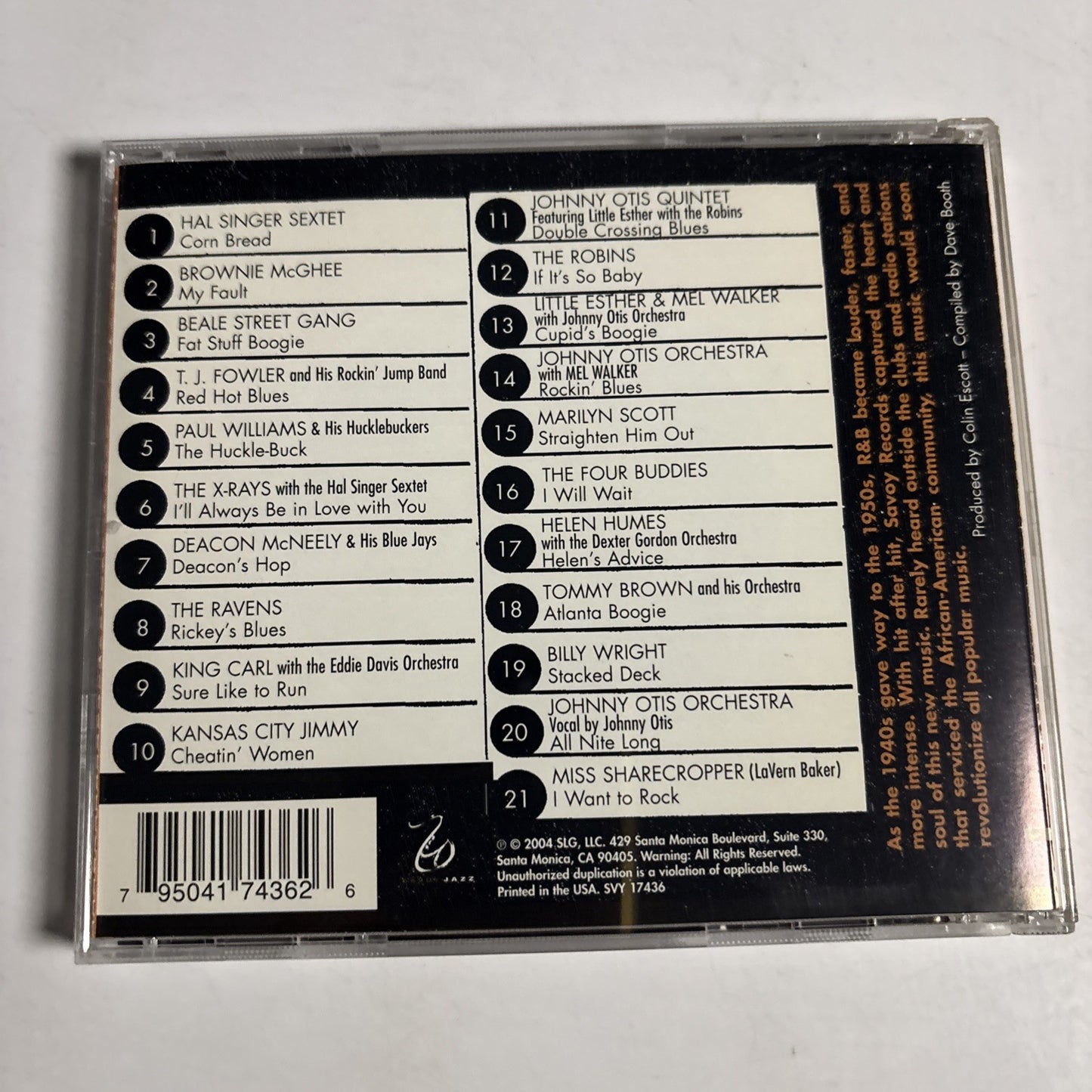 Various – Red Hot Blues 1948-1951 (CD, 2004) US SVY 17436