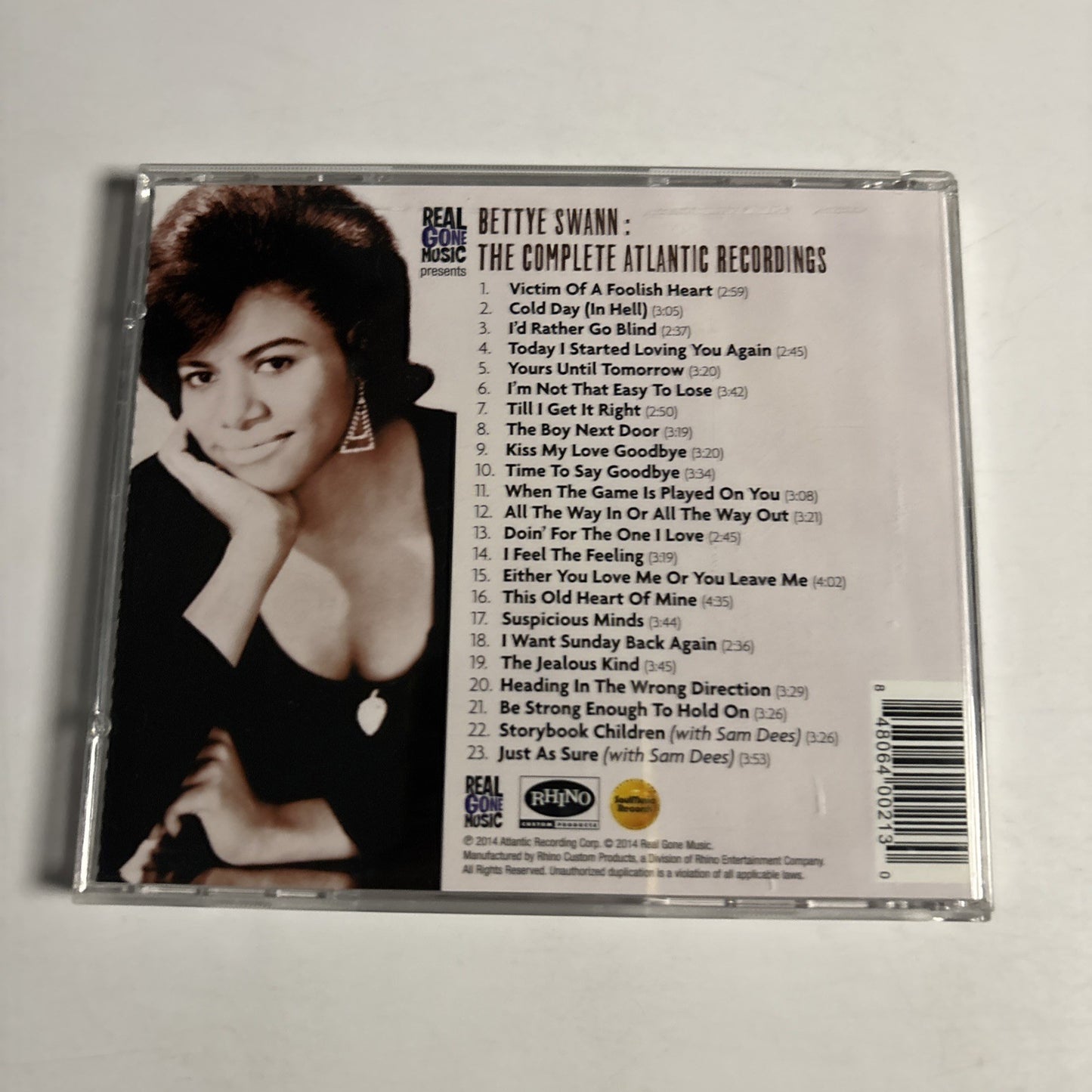 Bettye Swann – The Complete Atlantic Recordings (CD, 2014) US RGM-0213