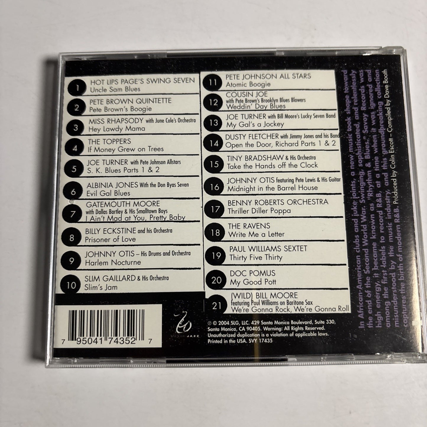 Various – Harlem Nocturne 1944-1947 (CD, 2004) US SVY 17435