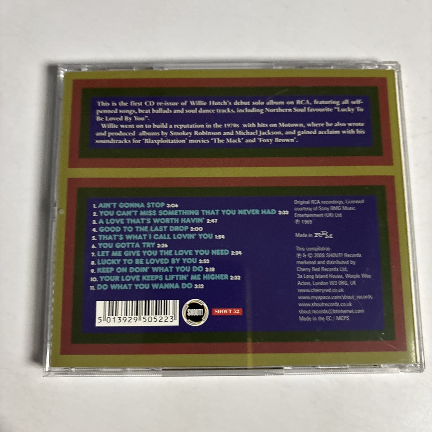 Willie Hutch – Soul Portrait (CD, 2008) UK Shout 52