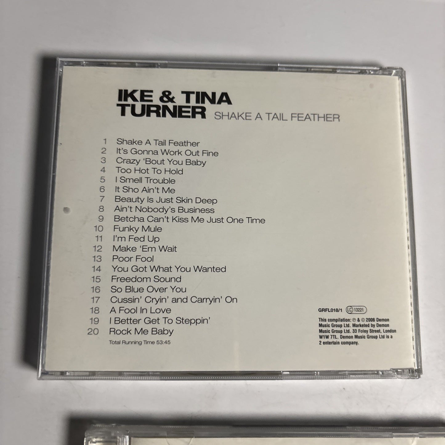 Ike & Tina Turner – Shake A Tail Feather (CD, 2006) UK 2-Disc GRFL018