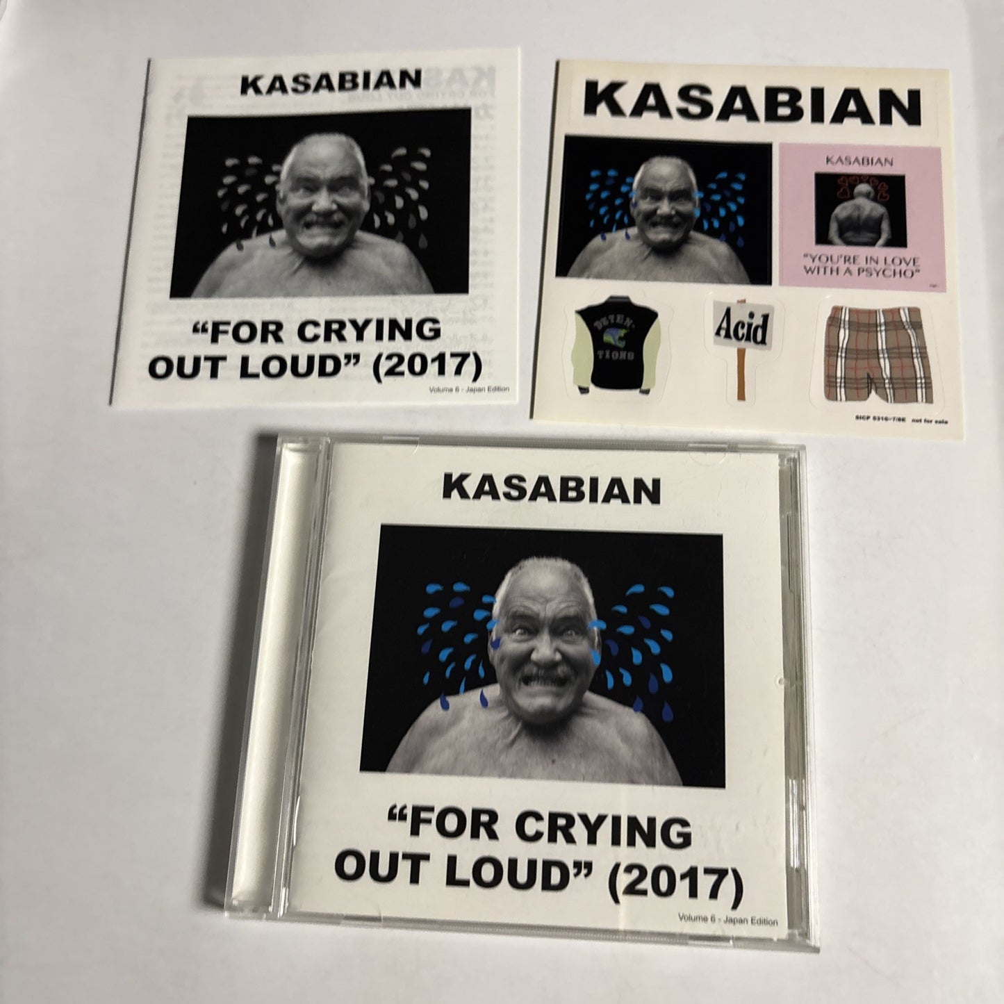 Kasabian – For Crying Out Loud (2017) (CD, 2017) Japan Bonus Track, Sticker