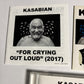 Kasabian – For Crying Out Loud (2017) (CD, 2017) Japan Bonus Track, Sticker