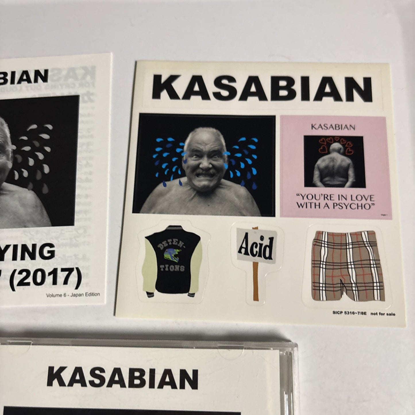 Kasabian – For Crying Out Loud (2017) (CD, 2017) Japan Bonus Track, Sticker