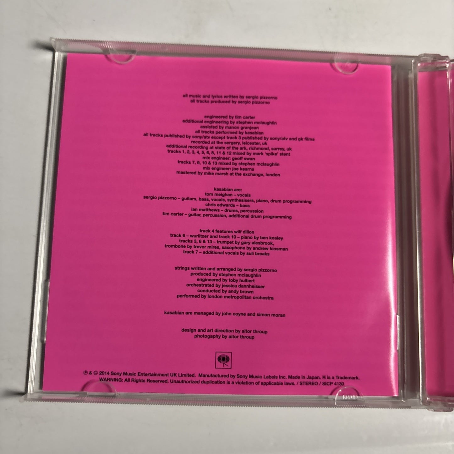 Kasabian – 48:13 (CD, 2014) Japan SICP 4130