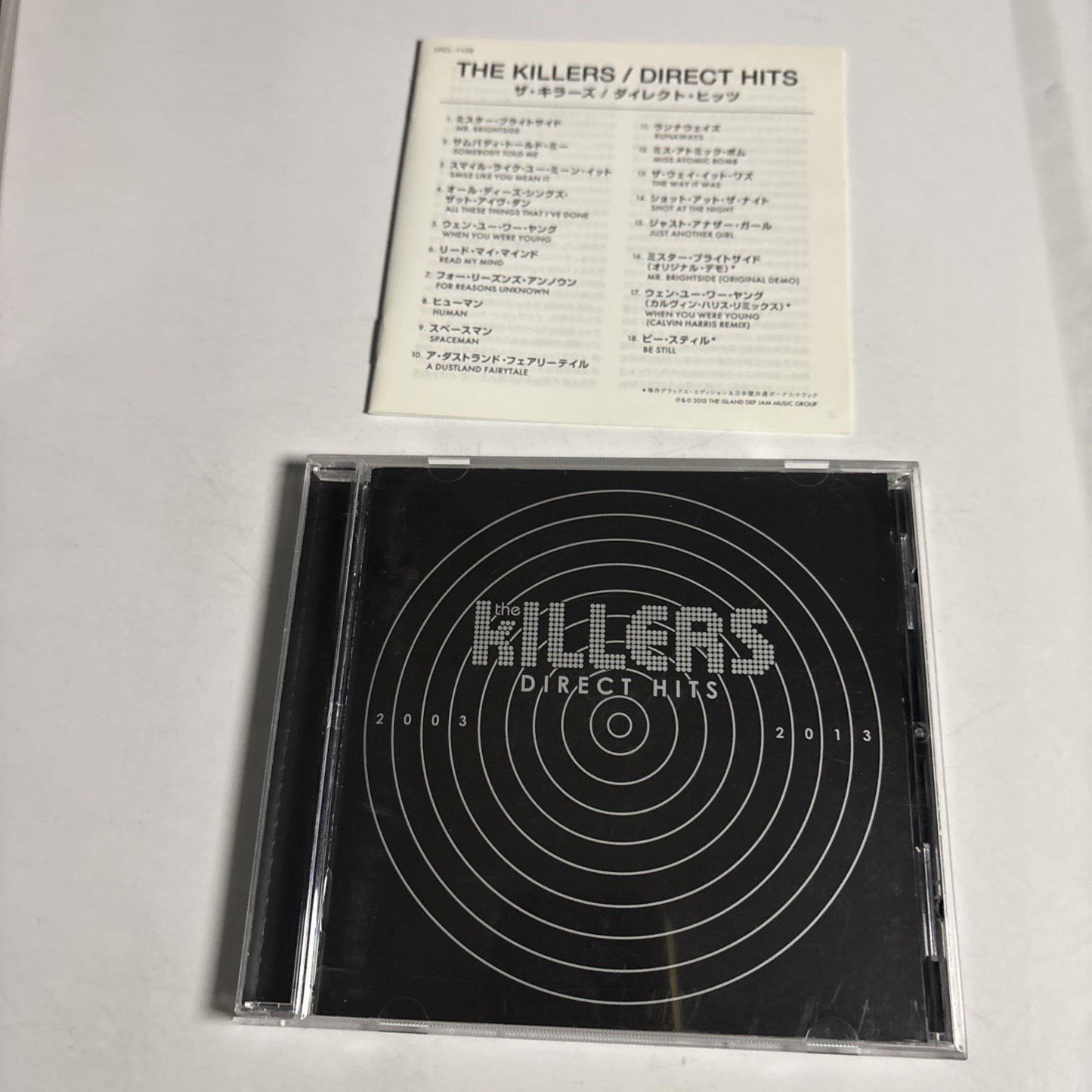 The Killers – Direct Hits (CD, 2013) Japan UICL-1126