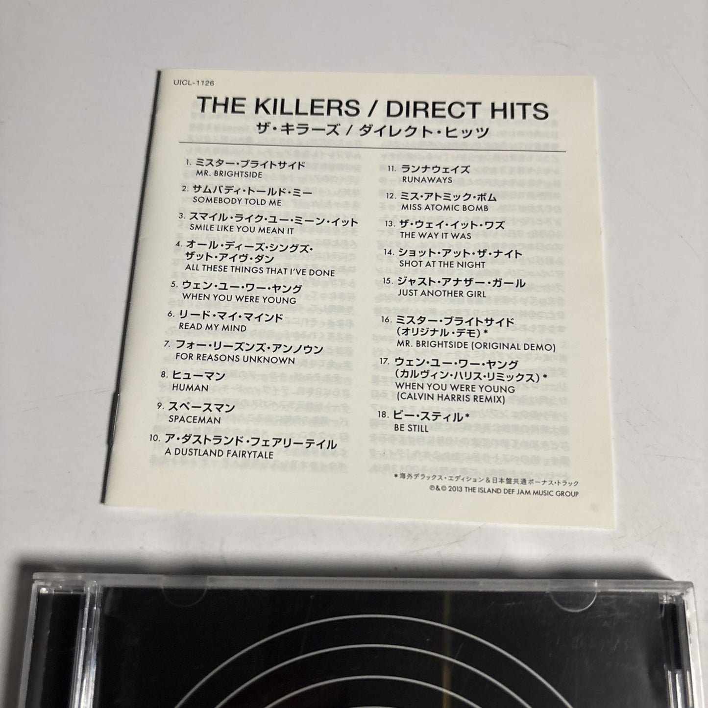 The Killers – Direct Hits (CD, 2013) Japan UICL-1126
