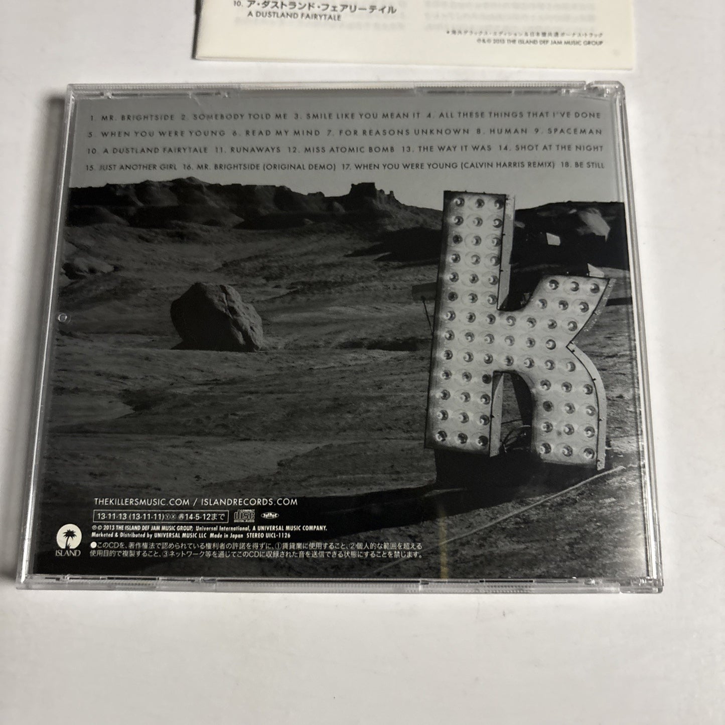 The Killers – Direct Hits (CD, 2013) Japan UICL-1126