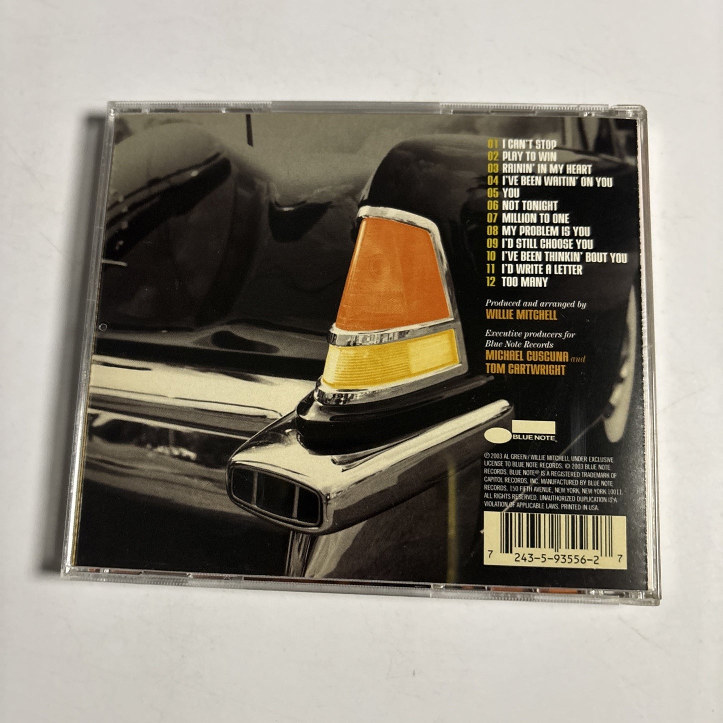 Al Green – I Can't Stop (CD, 2003) US 7243 5 93556 2 7