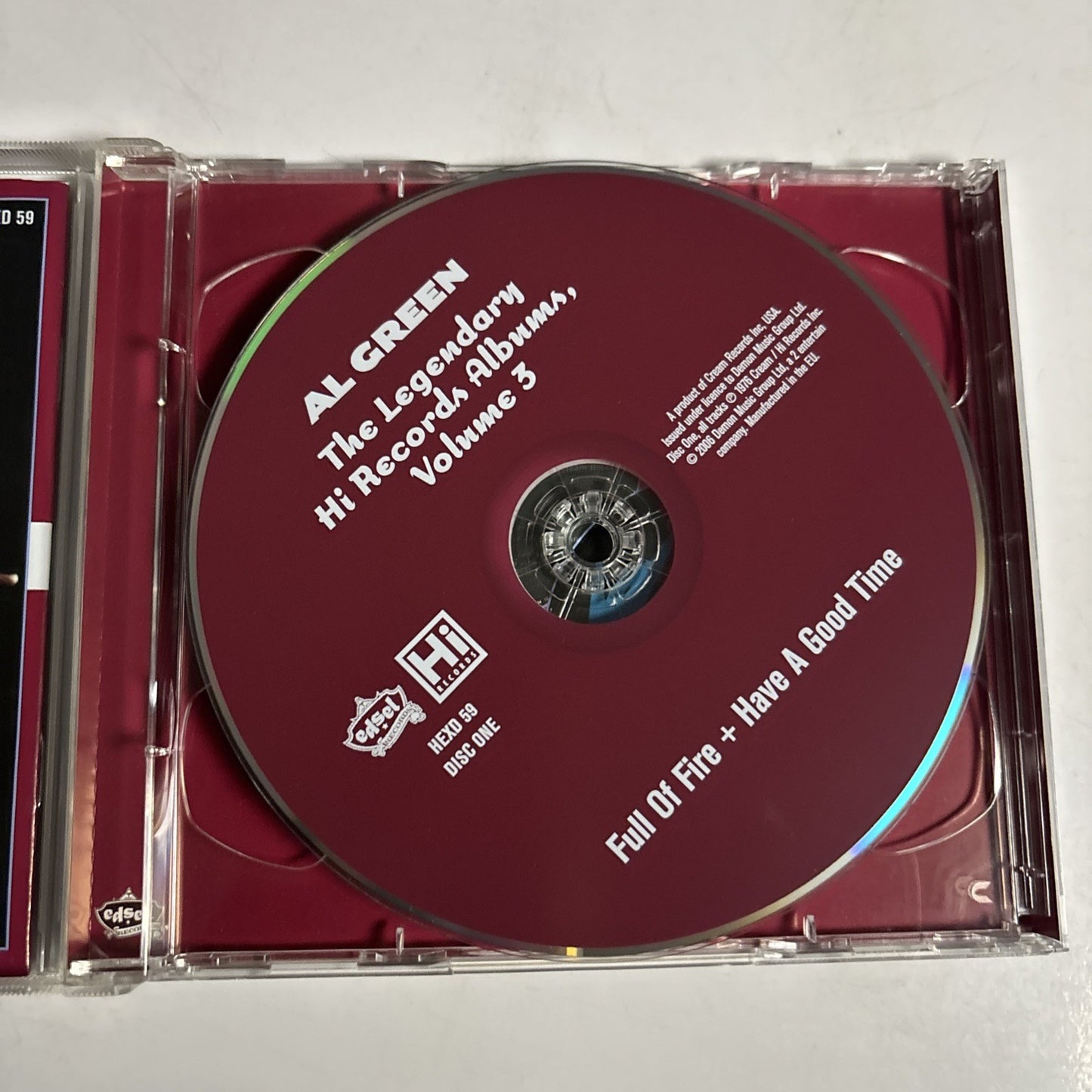 Al Green – The Legendary Hi Records Albums, Volume 3 (CD 2006) UK 2-Disc HEXD 59