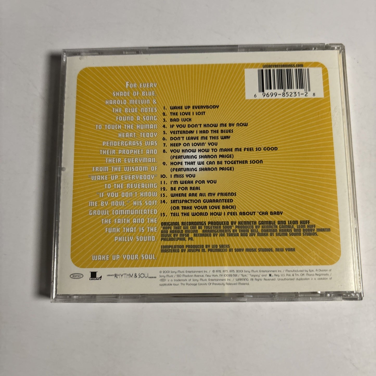 Harold Melvin And The Blue Notes – The Ultimate Blue Notes (CD 2001) US EK 85231