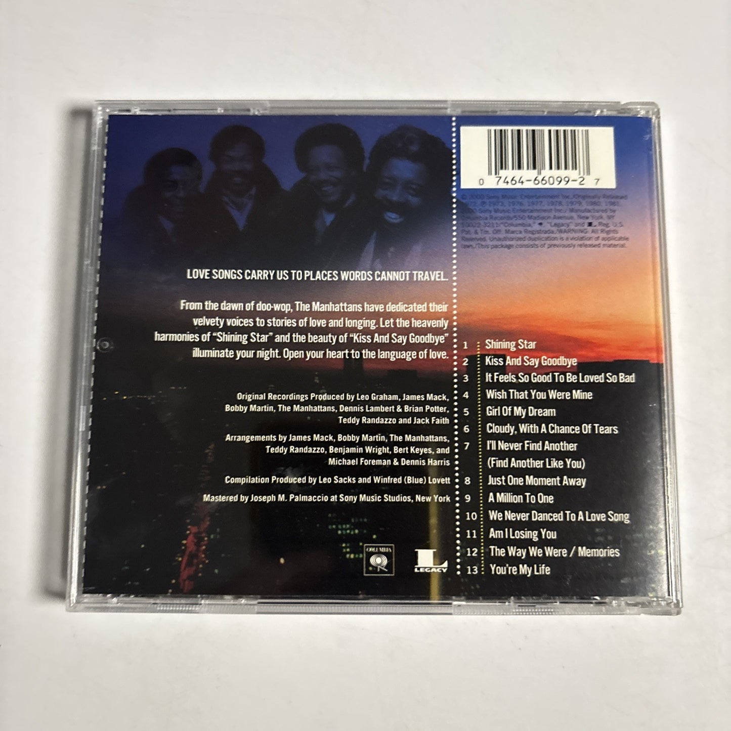 Manhattans – Love Songs (CD, 2000) US CK 66099