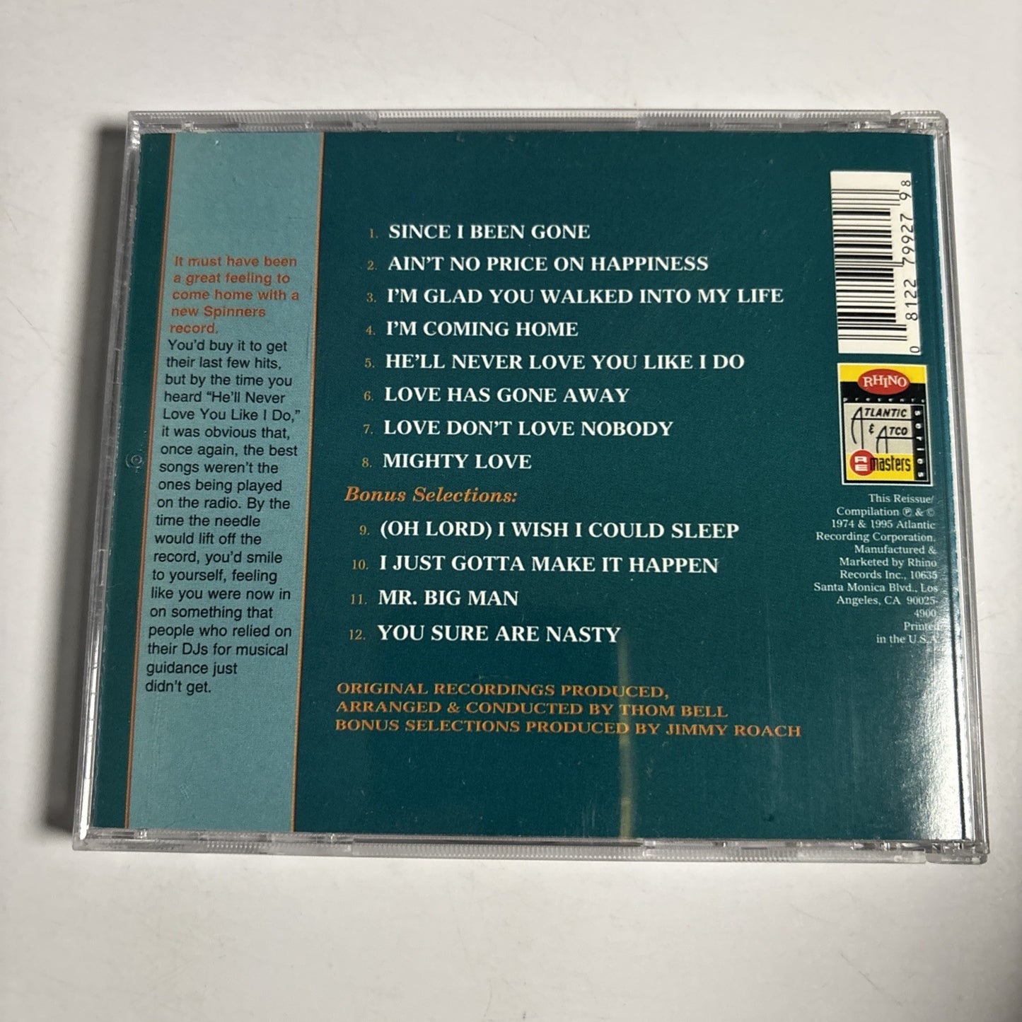 The Spinners – Mighty Love (CD, 1995) US R2 71586