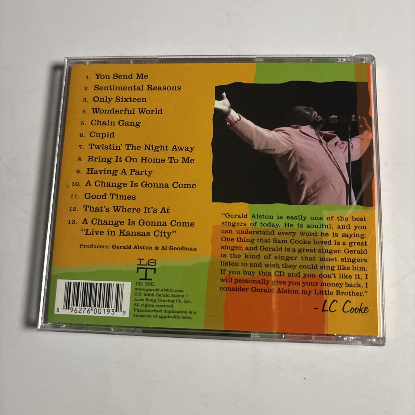 Gerald Alston – Gerald Alston Sings Sam Cooke (CD, 2008) US 0193