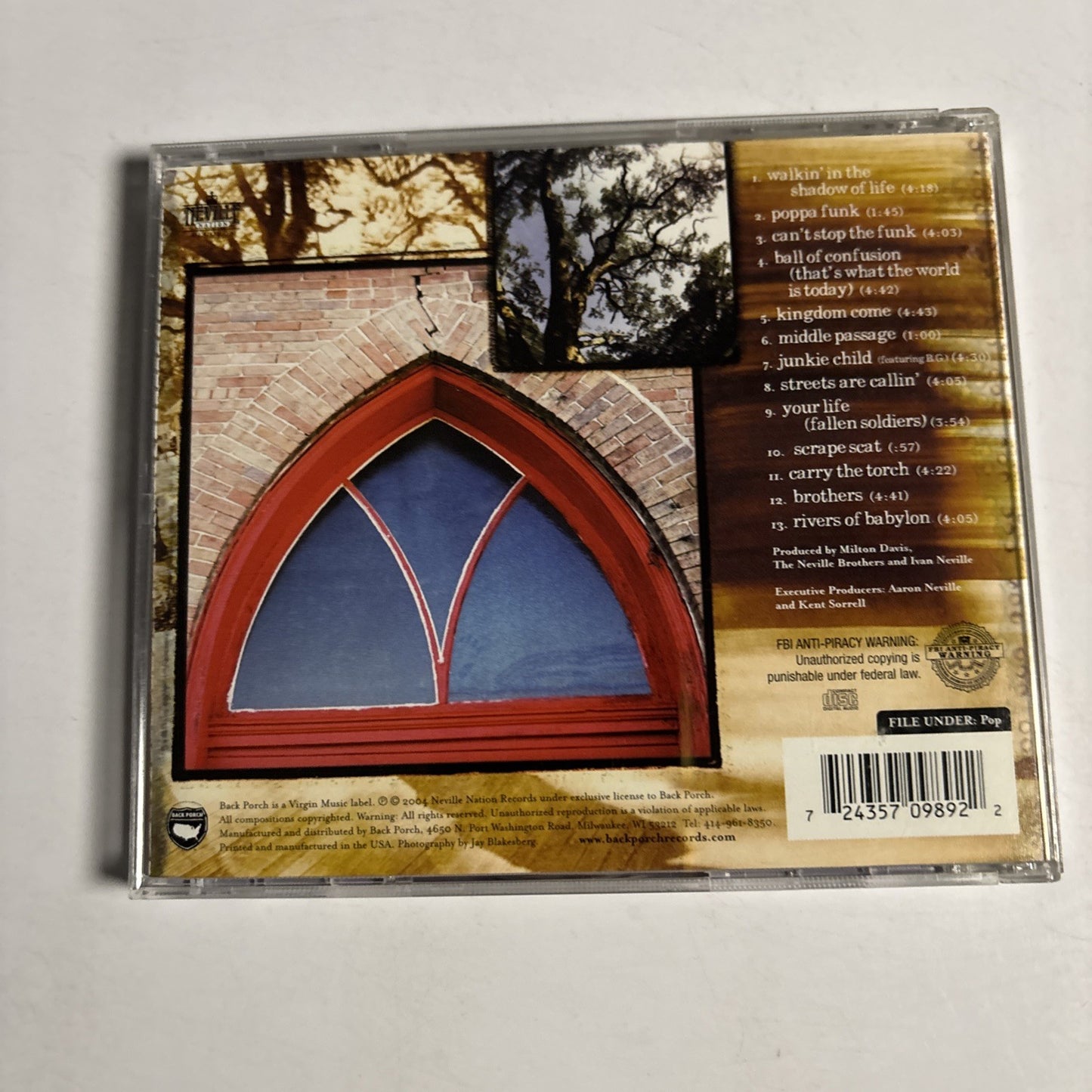 The Neville Brothers – Walkin' In The Shadow Of Life (CD, 2004) US