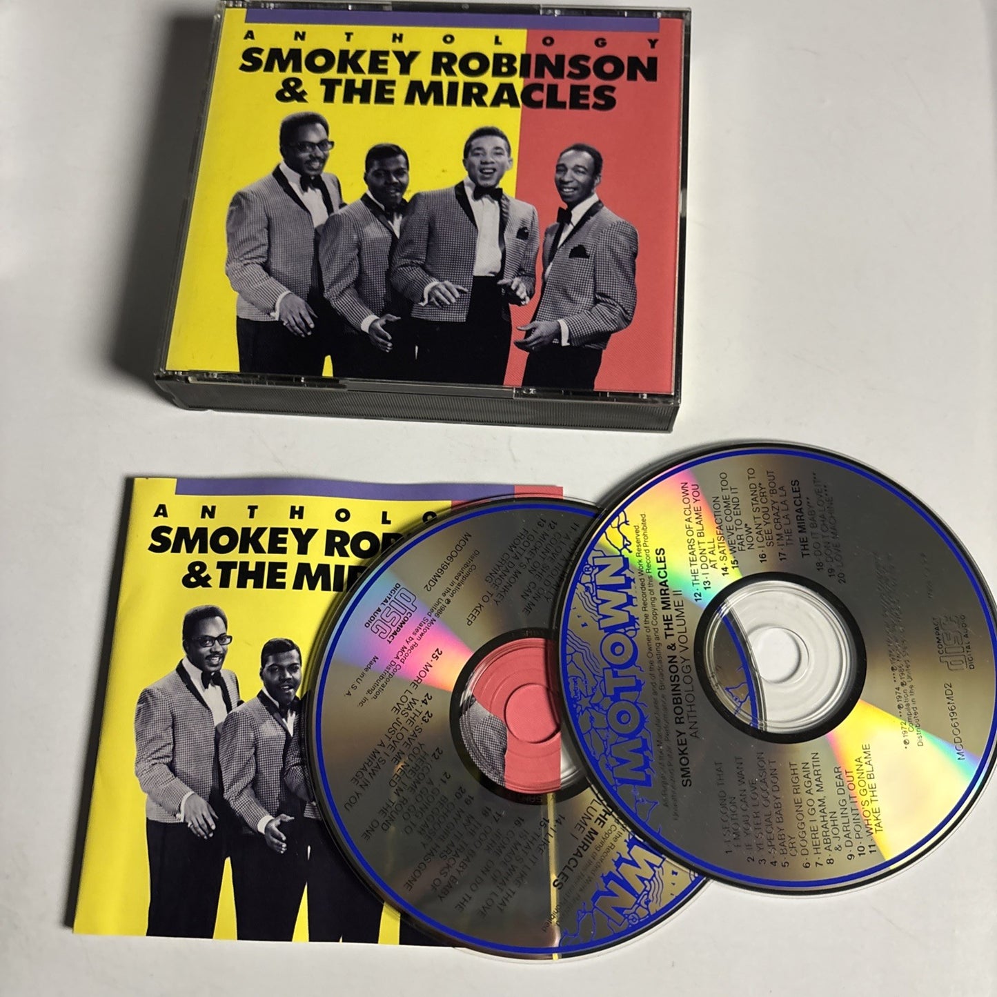 The Miracles – Anthology (CD, 1986, 2-Disc) US MCD06196MD2