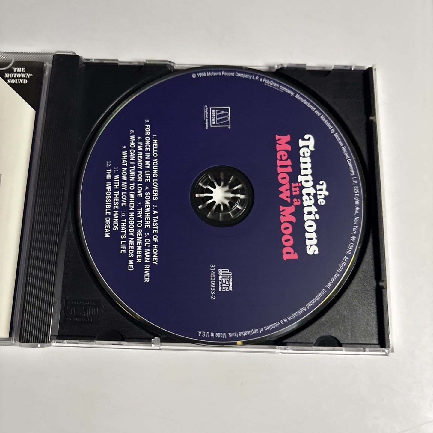 The Temptations – In A Mellow Mood (CD, 1998) US 73145309332