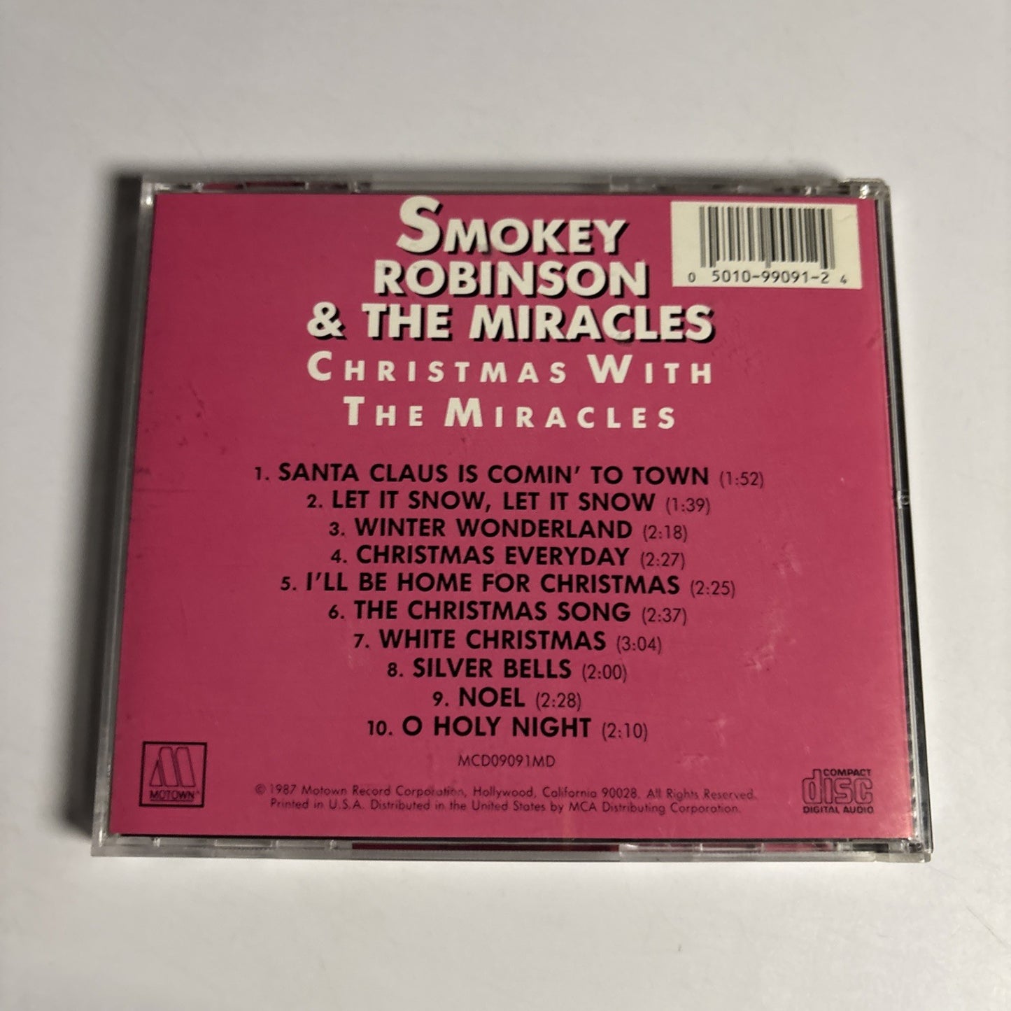 The Miracles – Christmas With The Miracles (CD, 1987) US MCD09091MD