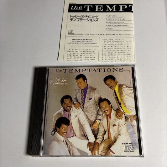 The Temptations – To Be Continued... (CD, 1987) Japan R32M-1033