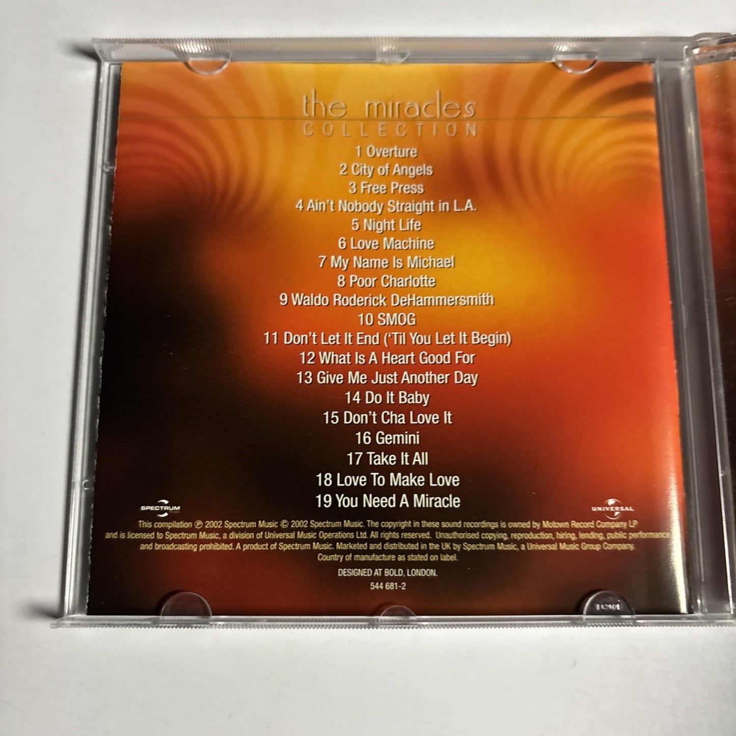 The Miracles – Collection (CD, 2002) UK 544 681 2