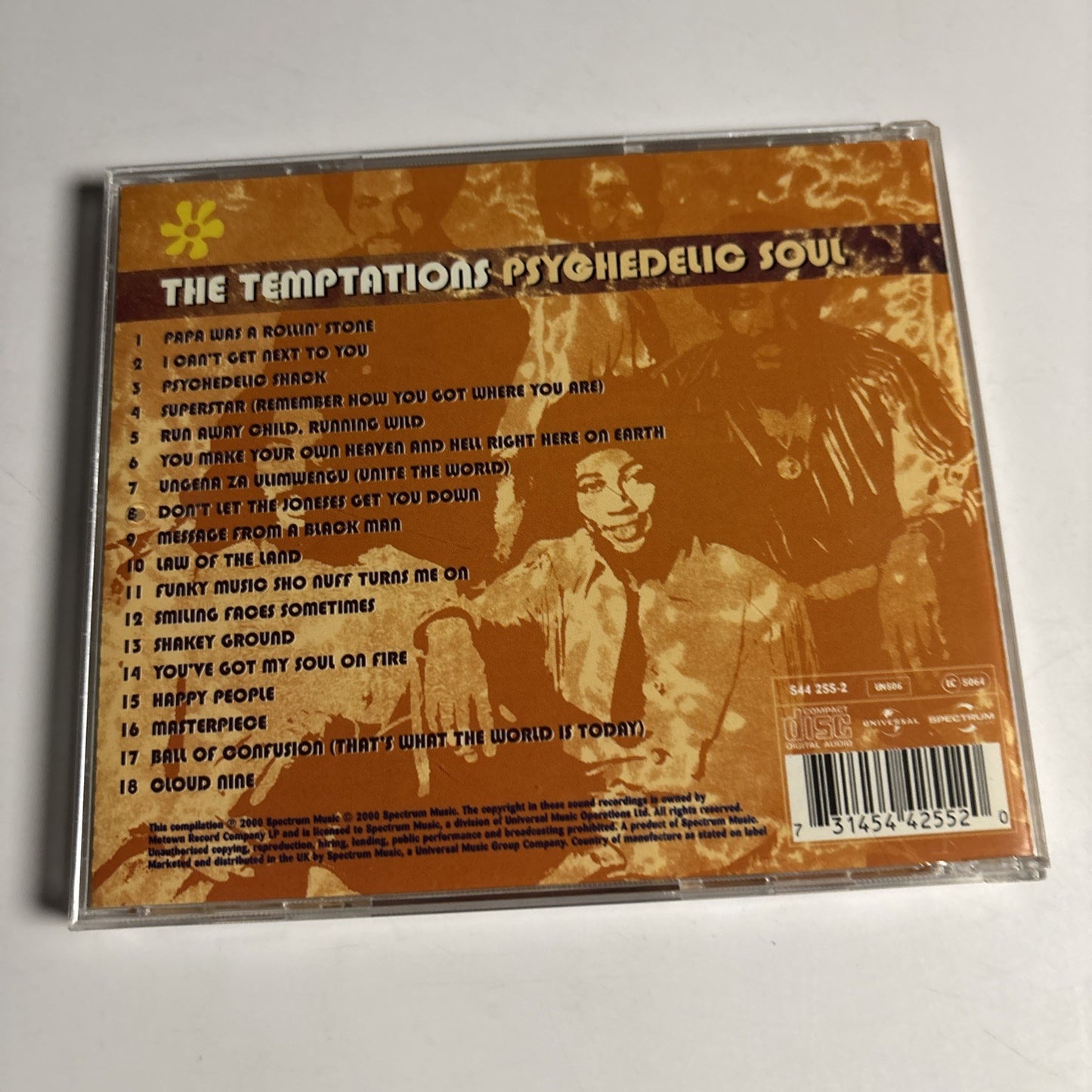The Temptations – Psychedelic Soul (CD, 2000) UK 544 255-2
